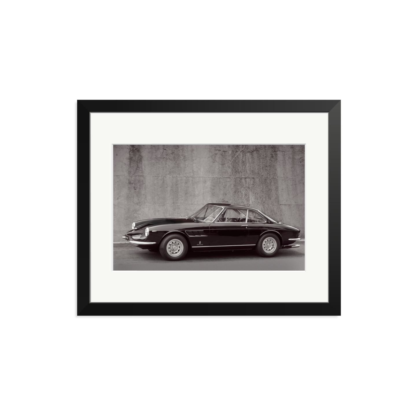 Black and White Ferrari 365