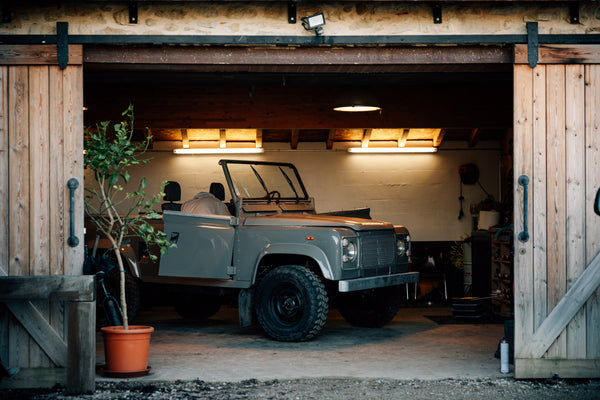 Modernized, Not Modern: A Defender Restomod in a Garage in Southern France