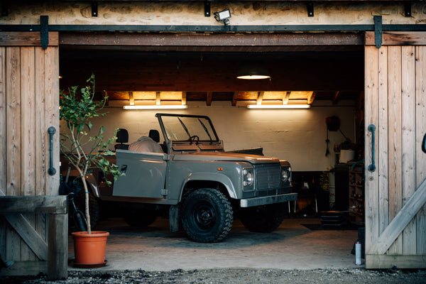 Modernized, Not Modern: A Defender Restomod in a Garage in Southern France