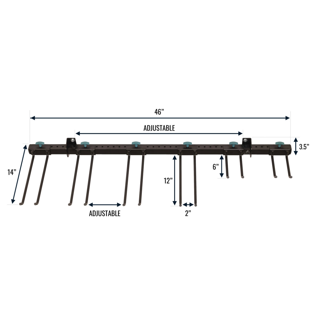 Adjustable Wall Storage System | Holds 300 lbs