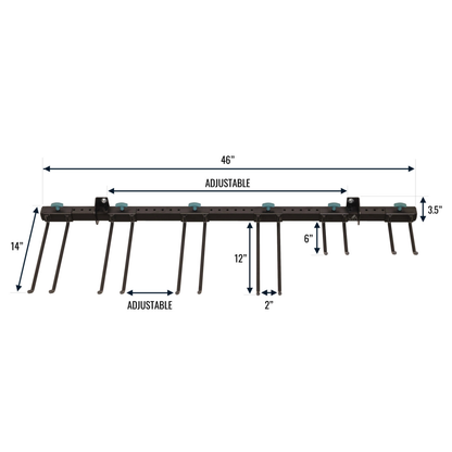 Adjustable Wall Storage System | Holds 300 lbs