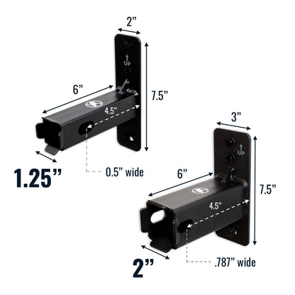 2" Hitch Wall Mount | Holds Bike or Cargo Car Rack