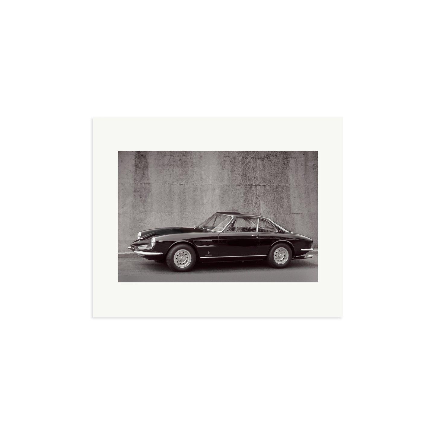 Black and White Ferrari 365