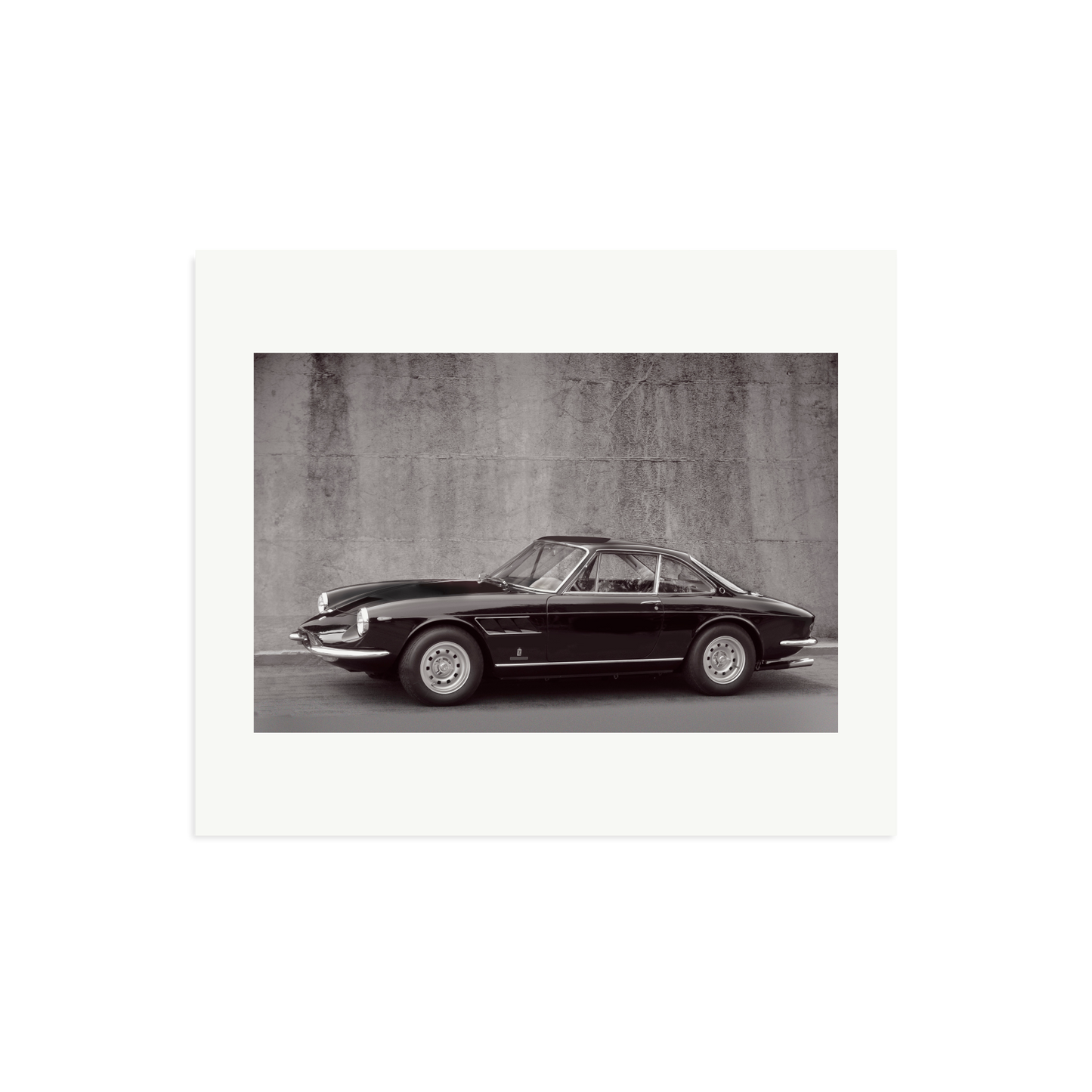 Black and White Ferrari 365