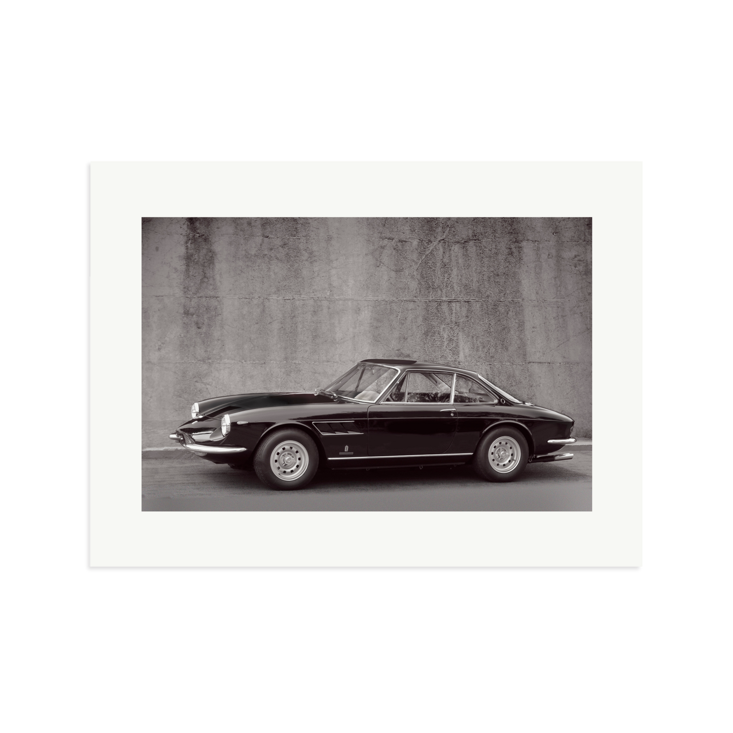 Black and White Ferrari 365
