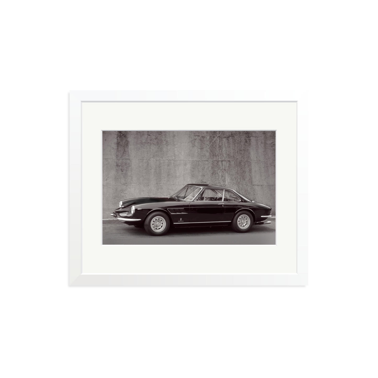 Black and White Ferrari 365