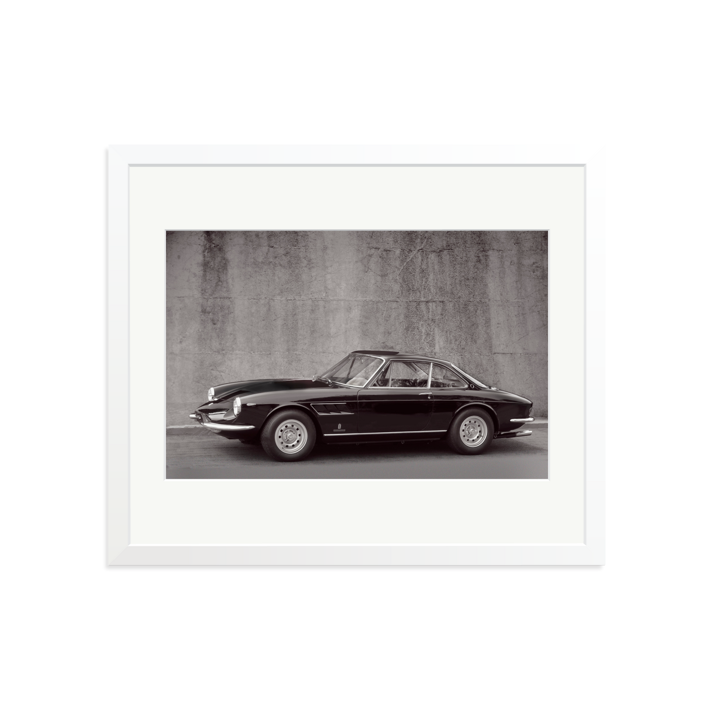 Black and White Ferrari 365