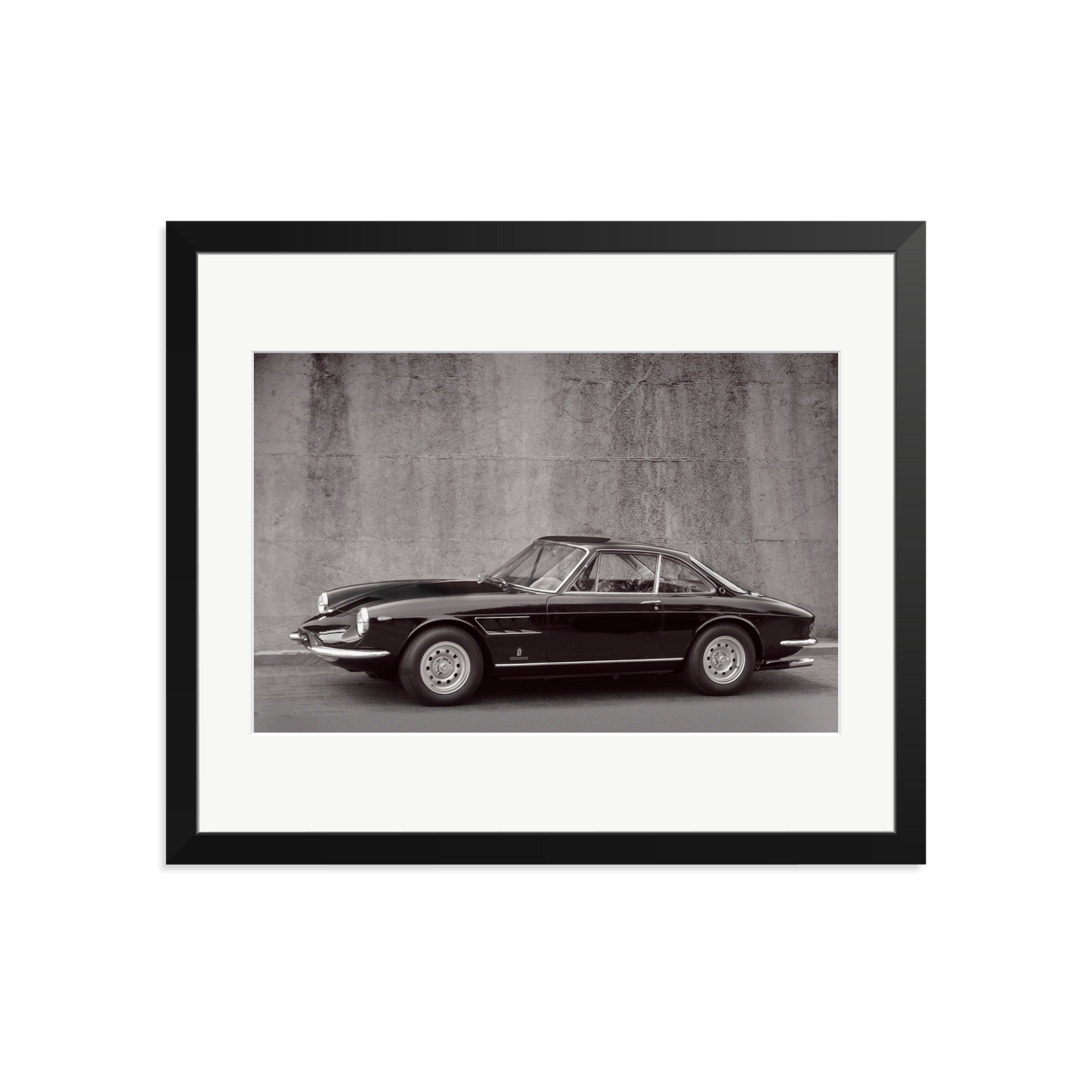 Black and White Ferrari 365
