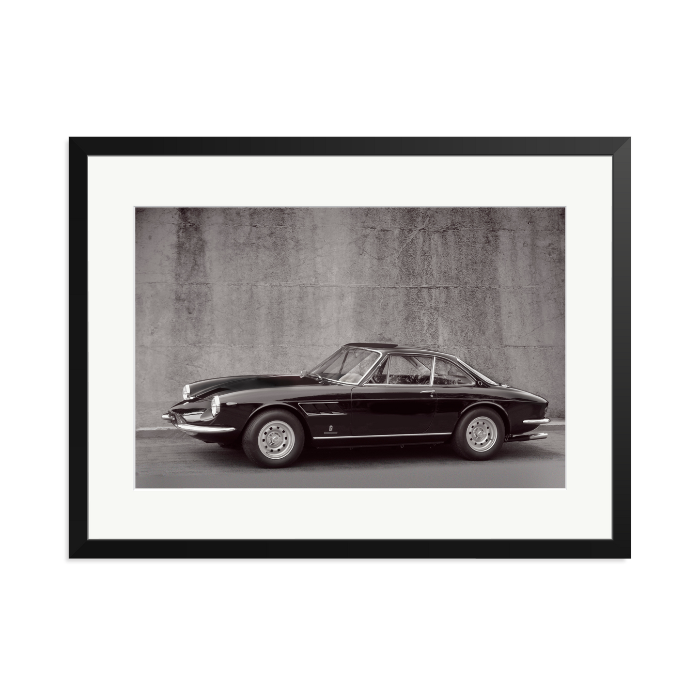 Black and White Ferrari 365