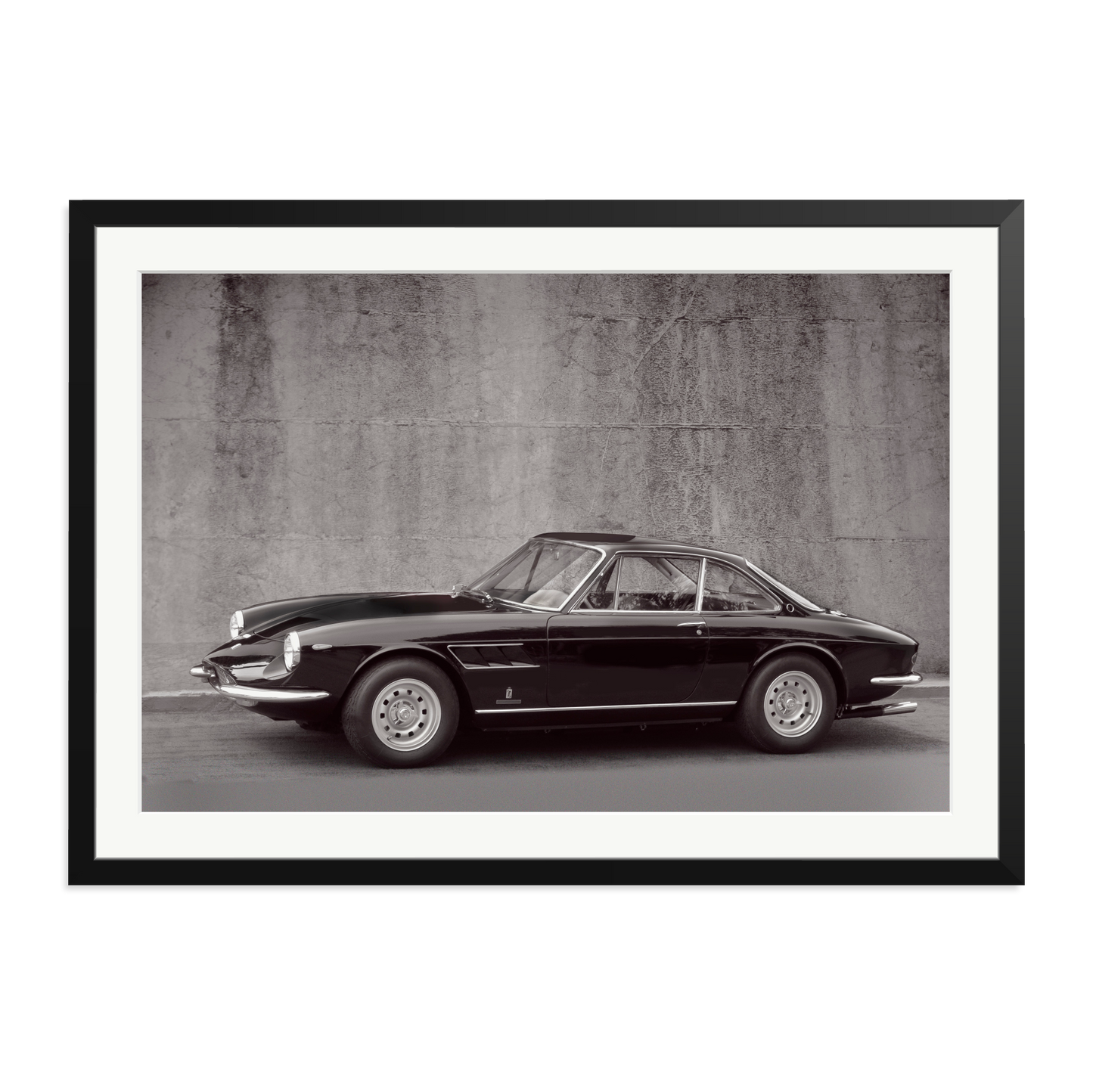 Black and White Ferrari 365