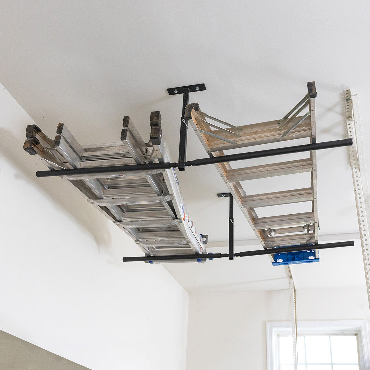Adjustable Ceiling Storage Rack | Double | Holds 150 lbs