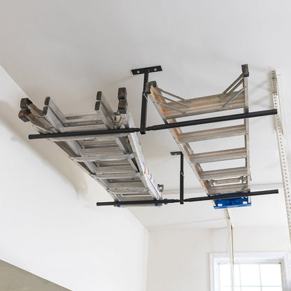 Adjustable Ceiling Storage Rack | Double | Holds 150 lbs